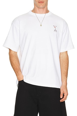 Percival Perci And Rossi Martini Oversized T-Shirt in White