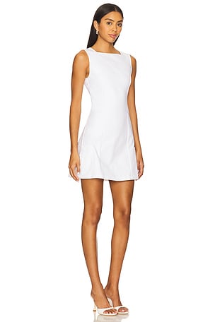 Peachy Den The Audrey Dress in Ivory