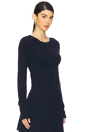 Peachy Den Claudine Knit Cardigan in Navy
