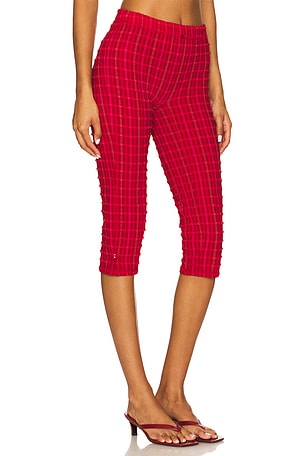 Peachy Den The Cindy Capris in Red. Size S. Also