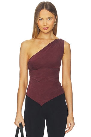Amelia One Shoulder Top Peachy Den