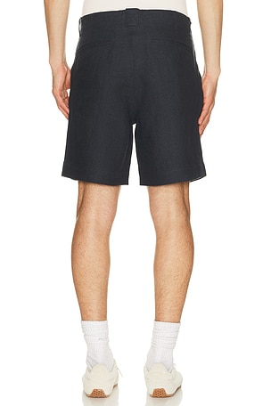 PEREGRINE Windsor Linen Shorts in Navy
