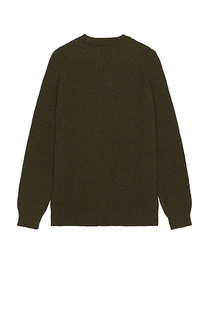 PEREGRINE Ford Crew Sweater in Dark Green