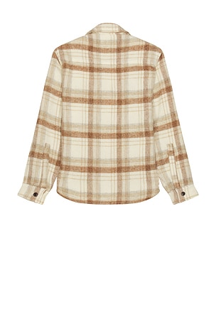 PEREGRINE Wool Overshirt in Brown. Size XL/1X. Also