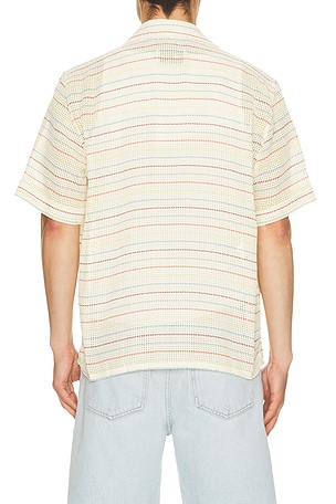 PEREGRINE Quay Cuban Collar Shirt in White