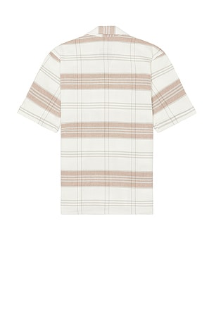 PEREGRINE Quay Cuban Collar Shirt in White