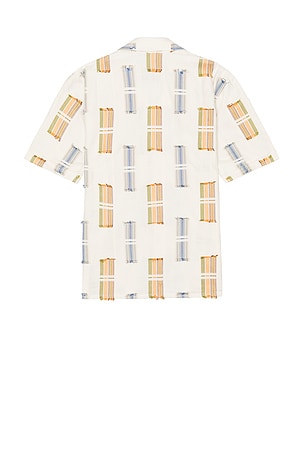PEREGRINE Quay Cuban Collar Shirt in White