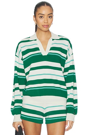 Retreat Stripe Collar Knit Pullover P.E Nation