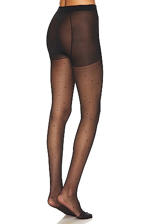 petit moments Polka Dot Tights in Black