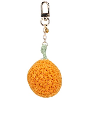 petit moments Knit Fruit Keychain Set in Yellow