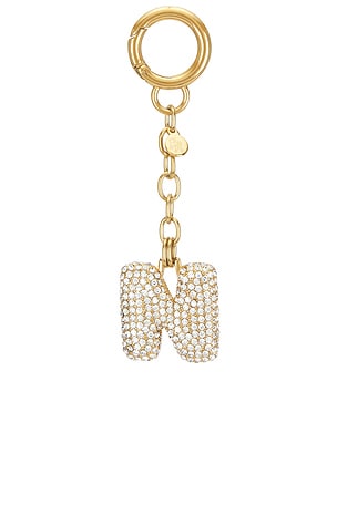 Bubble Initial Pave Keychain petit moments