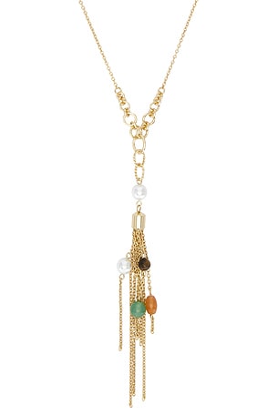 petit moments Dune Necklace in Metallic Gold