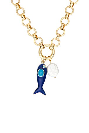 petit moments Margot Necklace in Blue