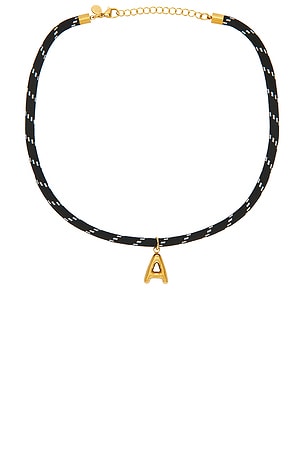 Bubble Initial Paracord Necklace petit moments