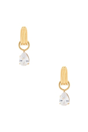 petit moments Teardrop Stone Earrings