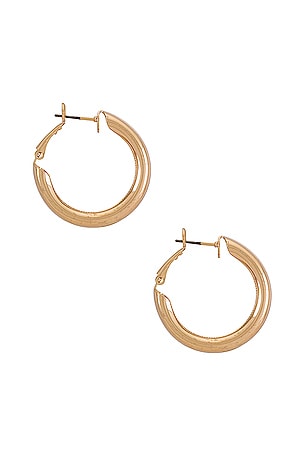 petit moments Kady Hoops in Metallic Gold
