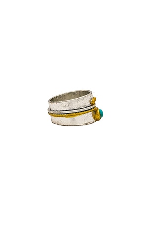 petit moments Wilder Ring in Turquoise. Size 7. Also