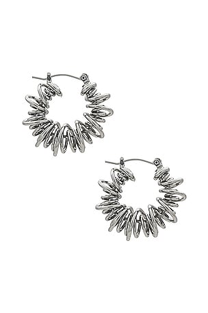 petit moments Riele Earrings in Metallic Silver