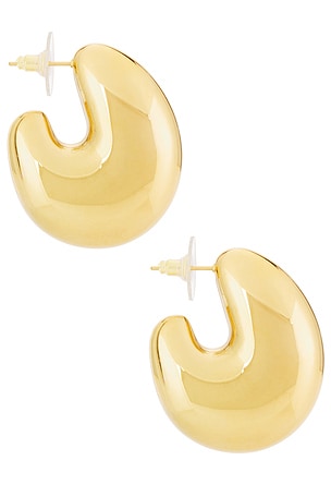 petit moments Bean Hoops in Metallic Gold