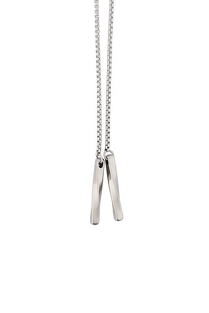 petit moments Tri Bolo Necklace in Metallic Silver