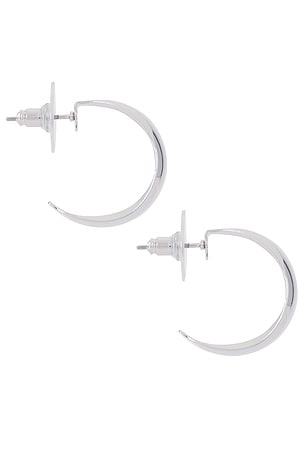 petit moments Melrose Hoops in Metallic Silver