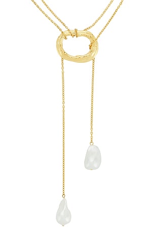 petit moments Solar Necklace in Metallic Gold