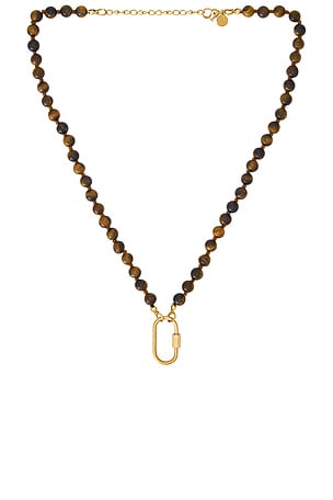 Beaded Carabiner Necklace petit moments