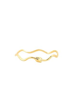 petit moments Snake Cuff in Metallic Gold