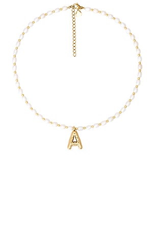 Dainty Ren Bubble Initial Necklace petit moments