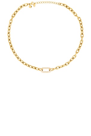 Pave Carabiner Necklace petit moments
