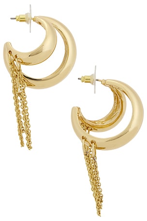petit moments Mirage Earrings in Metallic Gold