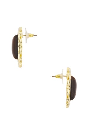 petit moments Viva Stud Earrings in Metallic Gold
