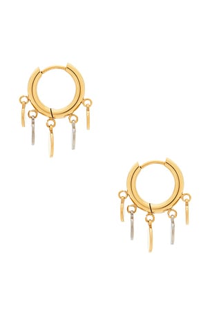 petit moments Coin Charm Earrings in Metallic Gold