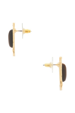 petit moments Coastal Gem Earrings in Metallic Gold,Brown