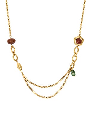 petit moments Beachcomber Necklace in Metallic Gold