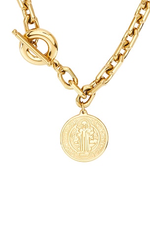 petit moments Tide Coin Necklace in Metallic Gold