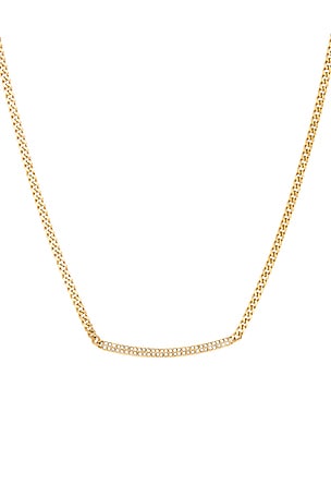 petit moments COLLIER PAVE en Or Métallisé