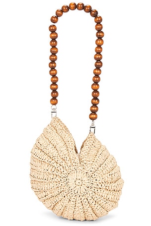 petit moments Sirena Shell Bag in Beige