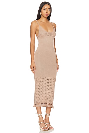 PEIXOTO Nora Knit Dress in Tan