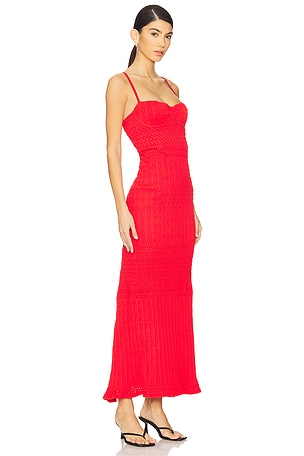 PEIXOTO Mara Maxi Dress in Red