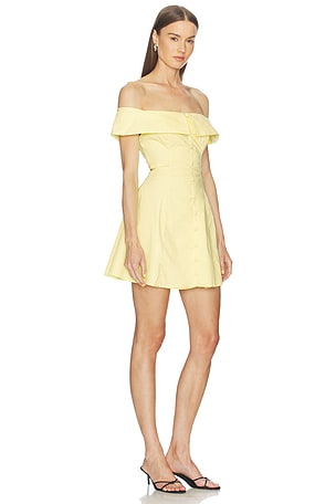 PEIXOTO ROBE COURTE ADELenE en Jaune