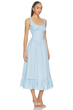 PEIXOTO Liam Midi Dress in Baby Blue