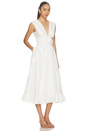 PEIXOTO Ava Midi Dress in White