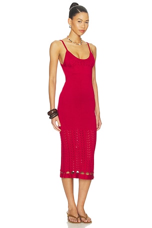 PEIXOTO Nora Knit Dress in Red