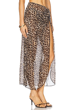 PEIXOTO Lori Maxi Sarong in Brown