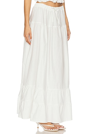 PEIXOTO Riley Maxi Skirt in White