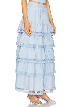 PEIXOTO Adina Skirt in Baby Blue