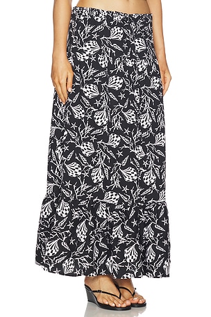 PEIXOTO Riley Maxi Skirt in Black,White