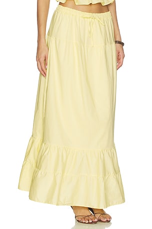 PEIXOTO Riley Maxi Skirt in Yellow