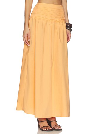 PEIXOTO Rowan Maxi Skirt in Orange